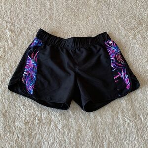 Black pink and blue Hurley surf shorts